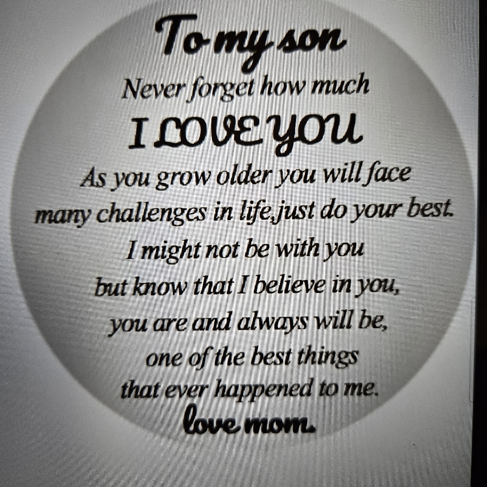 SON Pocket Hug Token Keyring Inspirational Gift - Picture 2 of 5